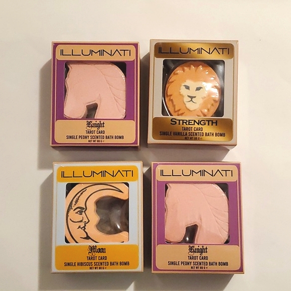 Illuminati Other - 4 Bath Bombs With Tarot Card In Each New